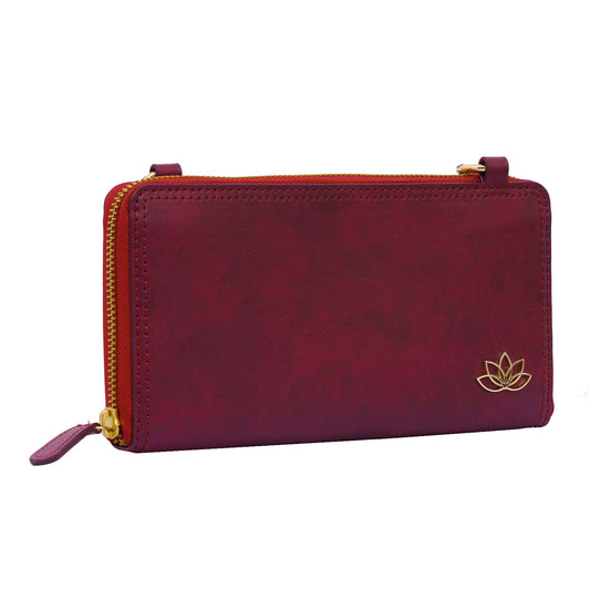 Burgundy Long Wallet