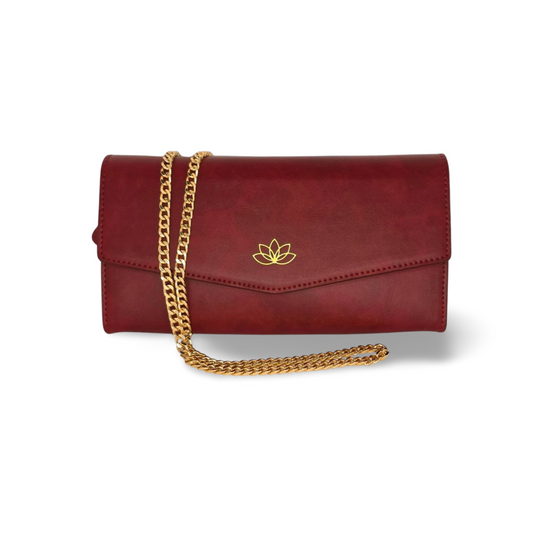 Burgundy Clutch