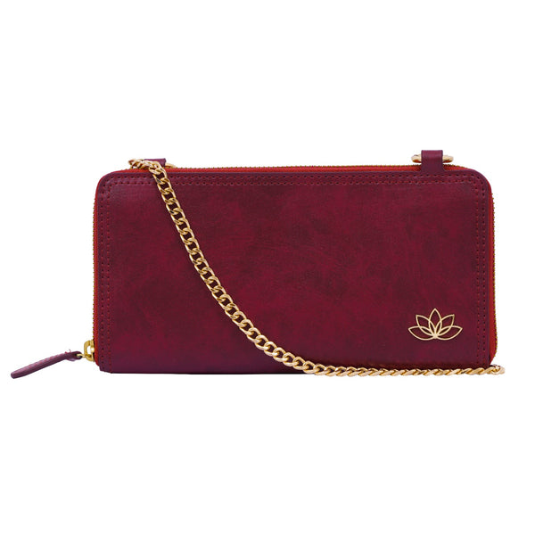 Burgundy Long Wallet
