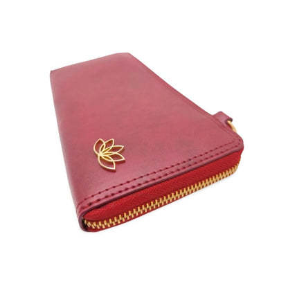 Burgundy Long Wallet