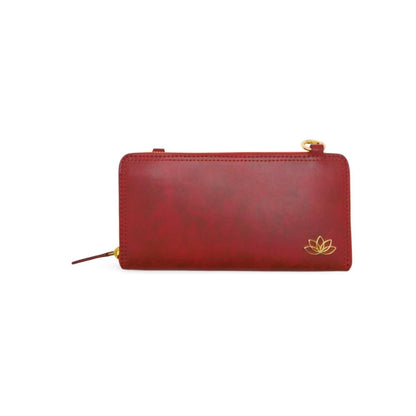 Burgundy Long Wallet