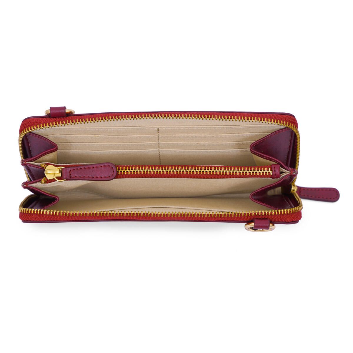 Burgundy Long Wallet